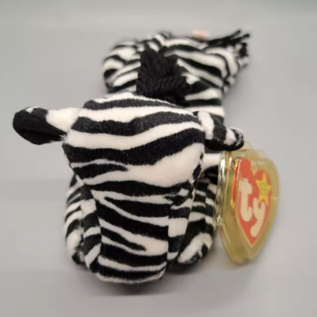 Ty Beanie Babys Zebra Ziggy mit Etikett aus dem Ruhestand 1995