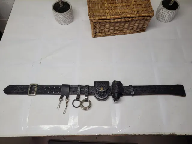 police jail keys tactical utility leather belt / r4 t59