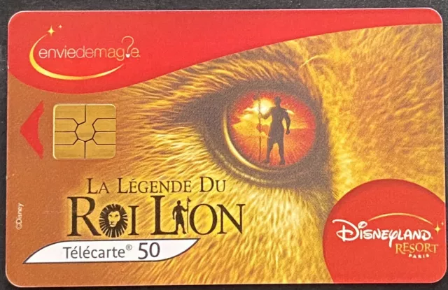 Karte Handyhülle Prepaid Calling Card-Disney König Löwe Begrenzt 1000 Stück