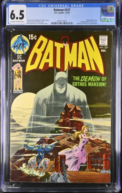 Batman #227 - Cgc 6.5 - Ow/Wp - Fn+ Classic Neal Adams Cover