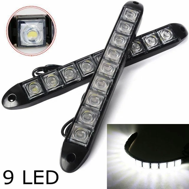 Akozon Accessoire de voiture LED Feu de Circulation Diurne Lampe de