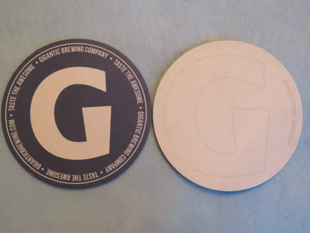 Beer Bar COASTER ~ GIGANTIC Brewing Co ~ Portland, OREGON ~ Taste the Awesome