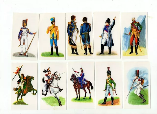 DONCELLA (PLAYERS) NAPOLEONIC UNIFORMS .full set of 24  CARDS  1986