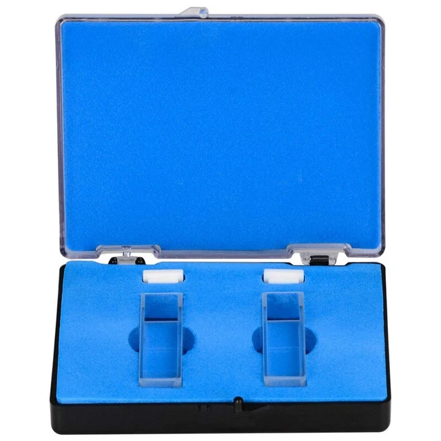 Quartz Cuvette,Spectrophotometer Cuvettes 10 mm Length, 45mm Height, 3.5 ML O6R7