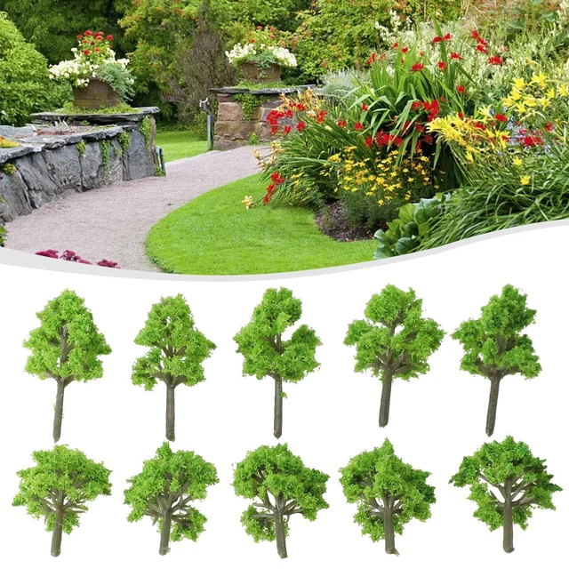 ARBRES MODÈLES EXQUIS pour diorama ferroviaire aménagement paysager miniature EUR 7,08 - FR
