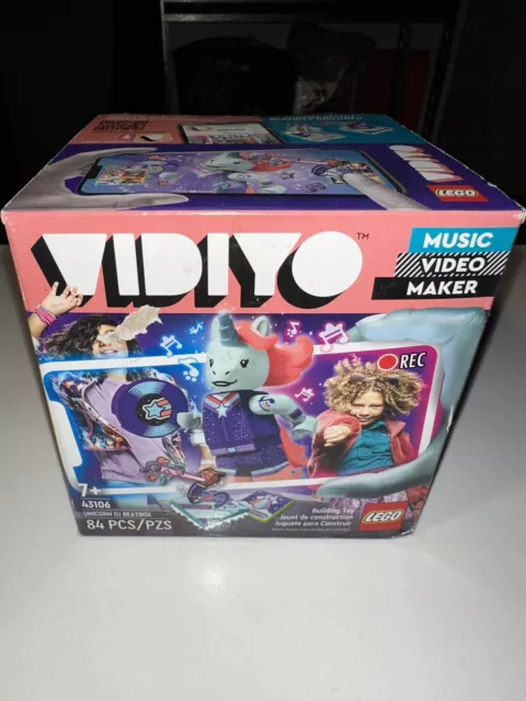 LEGO Unicorn DJ BeatBox VIDIYO (43106) Music Video Maker, 84 Pieces