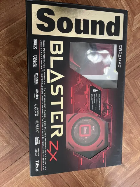 Creative Labs Sound Blaster Zx PCIe High Performance Sound Card BNIB inc VAT