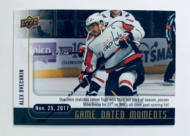 Alex Ovechkin 2017-18 Game Dated Moments #17 Jumps to 21st Passing Mike Bossy