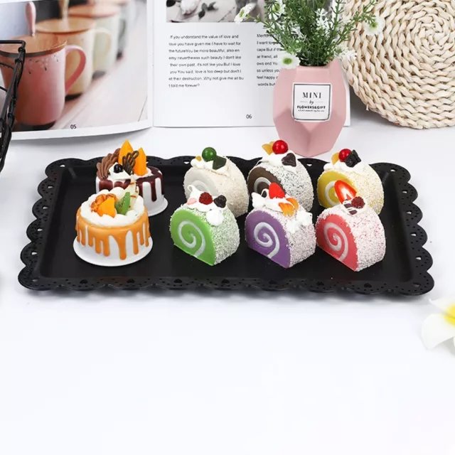 Cake Pan Plastic Tray Foodm High Quality Kitchen Rectangular Table Decoration