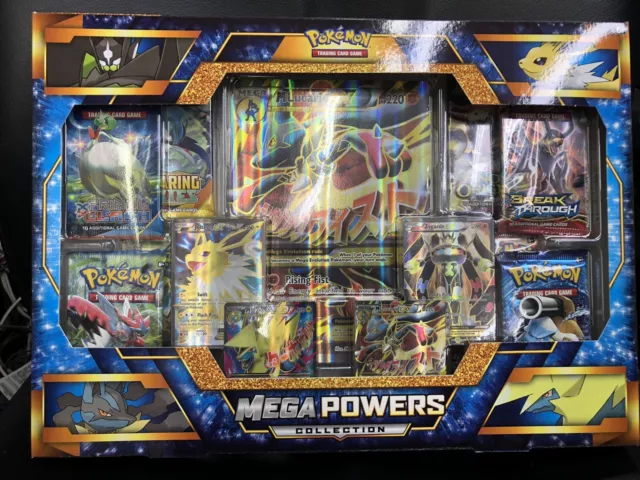 Pokémon Mega Powers Collection For Card Game TCG CCG Zygarde/lucario/jolteon