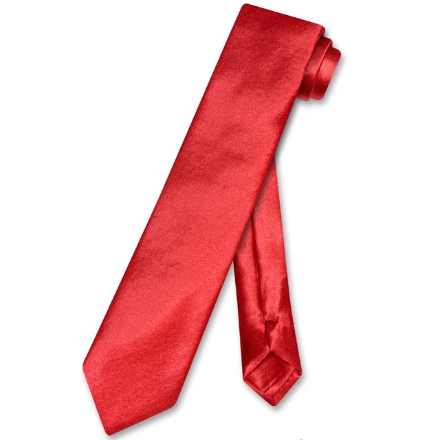 Biagio Boys NeckTie Solid ROSE RED Color Youth Neck Tie
