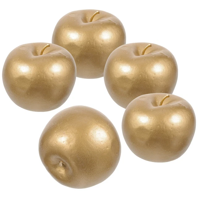 5 pz mele finte ornamento frutta giocattolo per imparare decorazione modello artificiale stampo