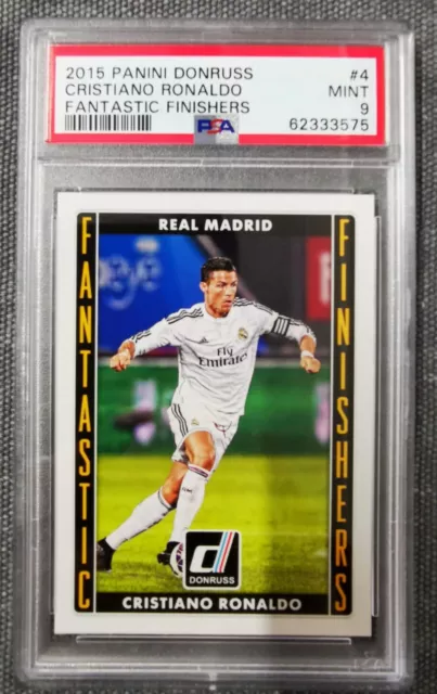 Cristiano Ronaldo 2015 Panini Donruss Fantastic Finishers #4 PSA 9 MINT