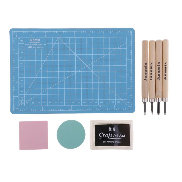 14 Stück/Set Zum Selbermachen Gummistempel Schnitzen Block Kit für Basteln 10