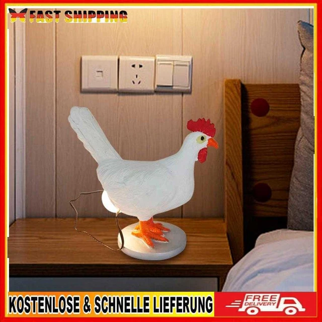 Creative Chicken Lamp Desktop Ornaments Bedside Living Room Home Decor Lights