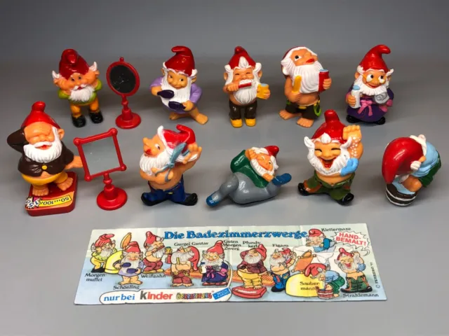 SATZ: Die Badezimmerzwerge (mit BPZ in 10er Box) 1991 - 100% original !!!