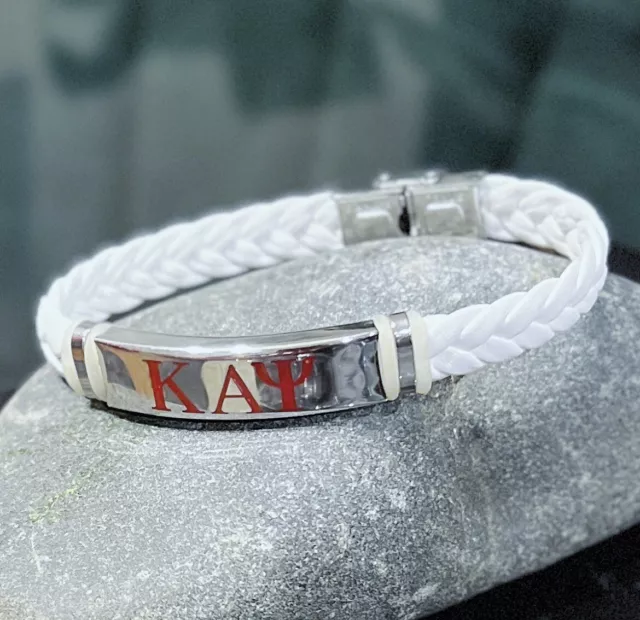 Kappa Alpha Psi Bracelet - White