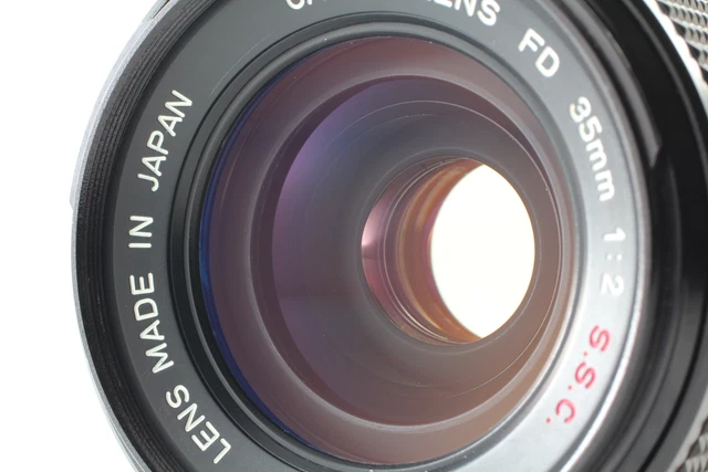 Canon FD 35mm f/2 S.S.C. SSC Concave MF Wide Angle Lens Tested! *MINT+* JAPAN