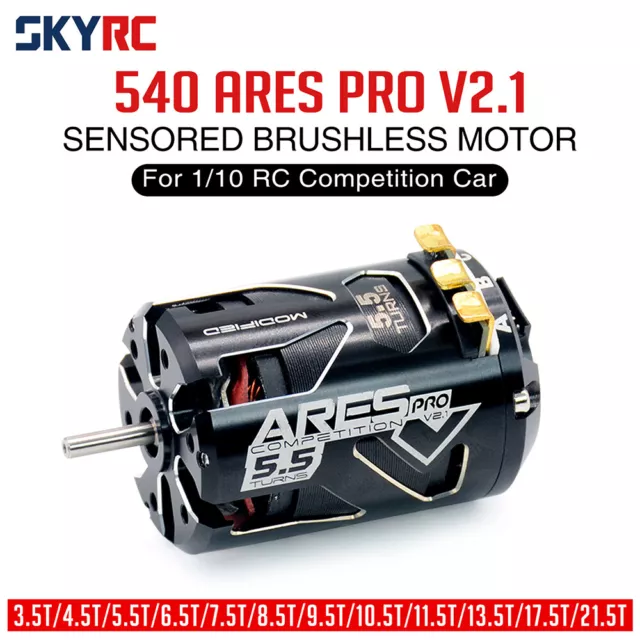 SKYRC 540 Ares Pro V2.1 Sensored Brushless Racing Motor für RC 1/10 Car Truck 3