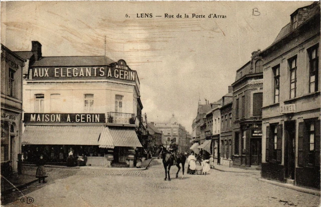 CPA LENS Rue de la Porte d'ARRAS (405743)