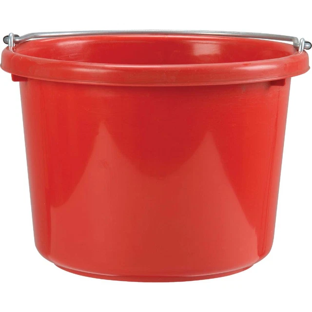 Tuff Stuff 8 Qt. Red Poly Bucket KMC-RN101RD Pack of 24 Tuff Stuff 1304802