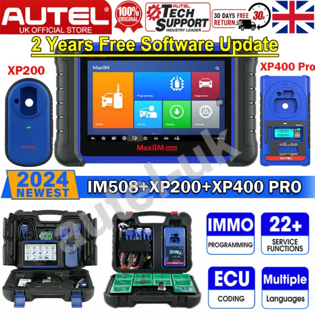 Autel IM508+XP200+XP400 Pro IMMO as IM608 Pro Key Programming Diagnostic Scanner