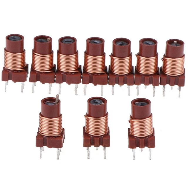 10pcs 12T 0.6uh-1.7uh Adjustable High-Frequency Ferrite Core Inductor√ GF BII