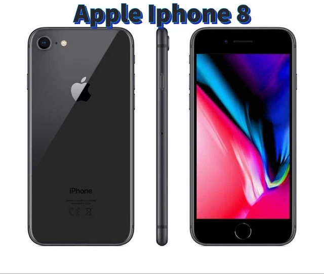 Apple iPhone 8, 64GB, Unlocked,Pristine Condition with 100% battery health,BLACK