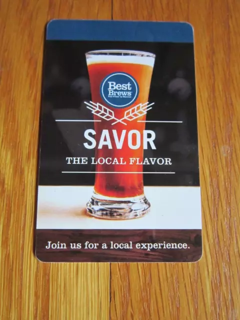 Four Points By Sheraton Hotel Key Card Savor Best Brews Local Beer Pilsner Photo