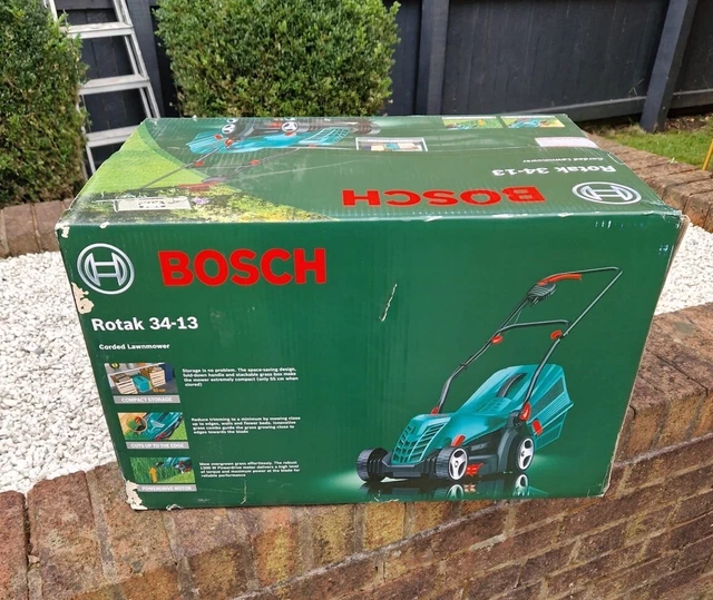 BOSCH ROTAK 32R 32 12 320 ER Electric Roller Rotary Lawnmower 32cm Cut 79.99 PicClick UK