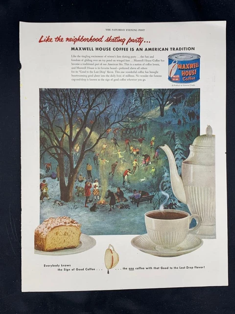 Magazine Ad* - 1952 - Maxwell House Coffee