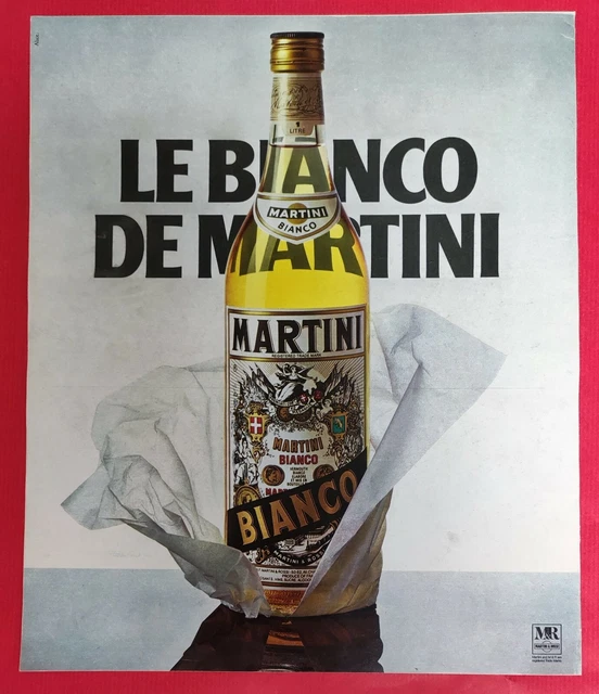 PRESS ADVERTISEMENT LE MARTINI de BLANCO 1978 alcoholic drink 2.70