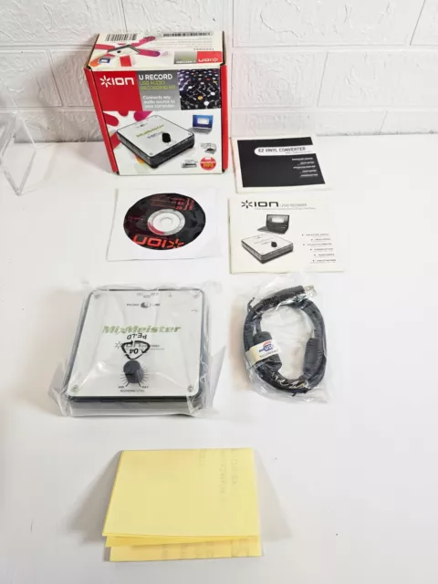 Ion U Record Usb Audio Aufnahme Kit Mixmeister - Kassette Band & Vinyl Zu Mp3