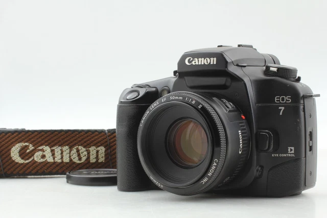 N MINT ] Canon EOS 7 ELAN 7E 35mm Film Camera EF 50mm f/1.8