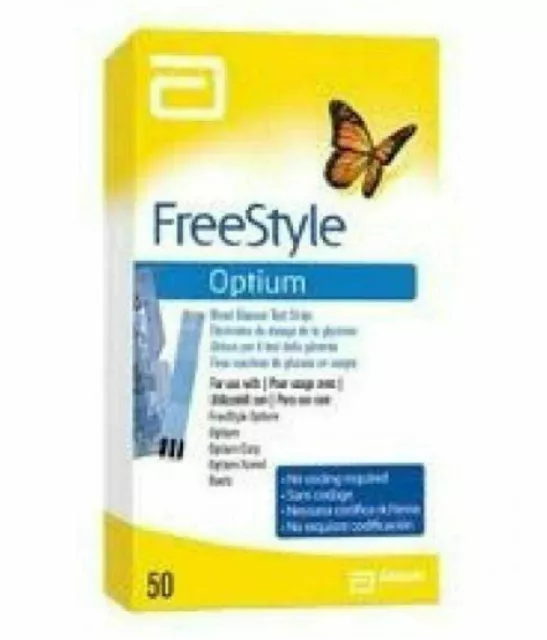 3XFREE STYLE OPTIUM Glucose 50 bandelettes de test 150 bandelettes de test