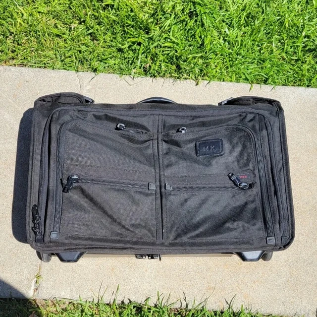 TUMI Alpha 22037DH 22-Inch Black Carry-On Wheeled Garment Bag Rolling Suitcase 3