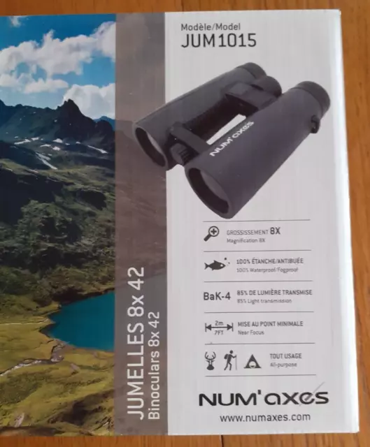 Jumelles Num'Axes JUM1015 - 8 x 42 Noires NEUVES