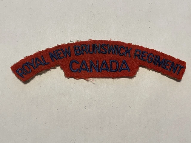 Post-WW2 Canadian Royal New Brunswick Regt. Unit Patch Shoulder Title Insignia
