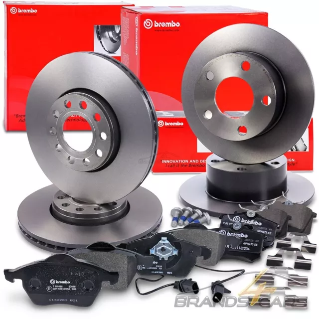 Brembo Bremsscheiben +Beläge Vorne+Hinten Für Skoda Superb 1 Vw Passat B5 3B 3Bg