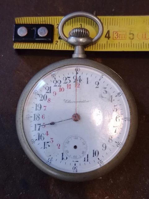 MONTRE ANCIENNE GOUSSET cadran 24h.Watch clock antic. EUR 21 50