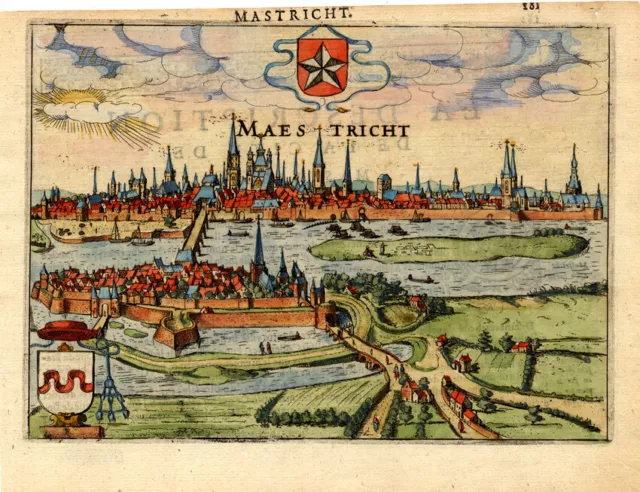 Antique Print-MAASTRICHT-NETHERLANDS-Guicciardini-1613