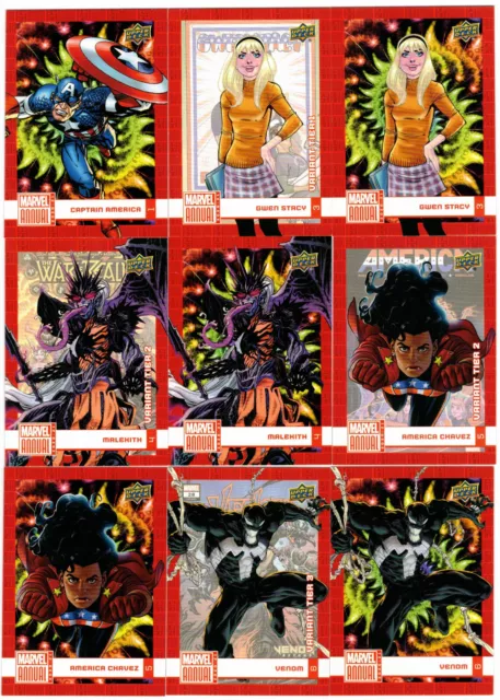 2020-21 2021 Marvel Annual Tier 1 2 3 4 or Fractal Pick the Card Finish Your Set