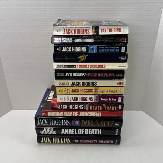 Lot (14) Jack Higgins; Sean Dillon, Liam Devlin, Nick Miller + More HC/PB Mix 3