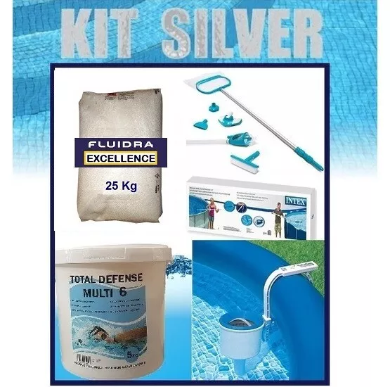 Piscina Fuoriterra Rettangolare Intex 26364 Ultra Metal Frame Kit Silver Cloro