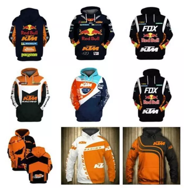 Mens Fashion hoodie To press motogp KTM Racing motorcycle sweatshirt Hooded Pull