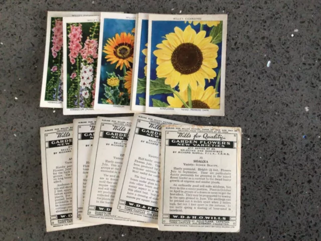Wills - Garden Flowers New Varieties- 1st & 2nd Series 1938/39-Pick Cards Needed 2