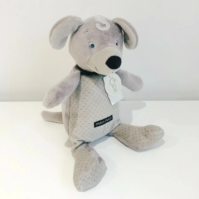 HAPPY HORSE Dog Damien Grey 30cm Soft Toy 131740 Children 3+ New with tag