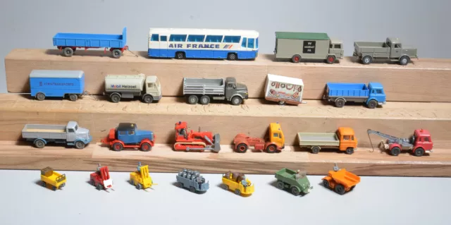 Wiking/Majorette Fahrzeug-Konvolut: Bus, LKW´s, Gabelstapler, etc. / 1:87