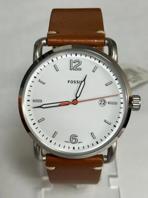 Fossil The Commuter Light Brown Leather Band Watch FS5395