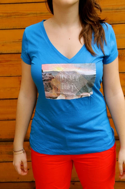 T-shirt Femme KANABEACH - Modèle Wonder Qa - Taille 38 - Marron - NEUF